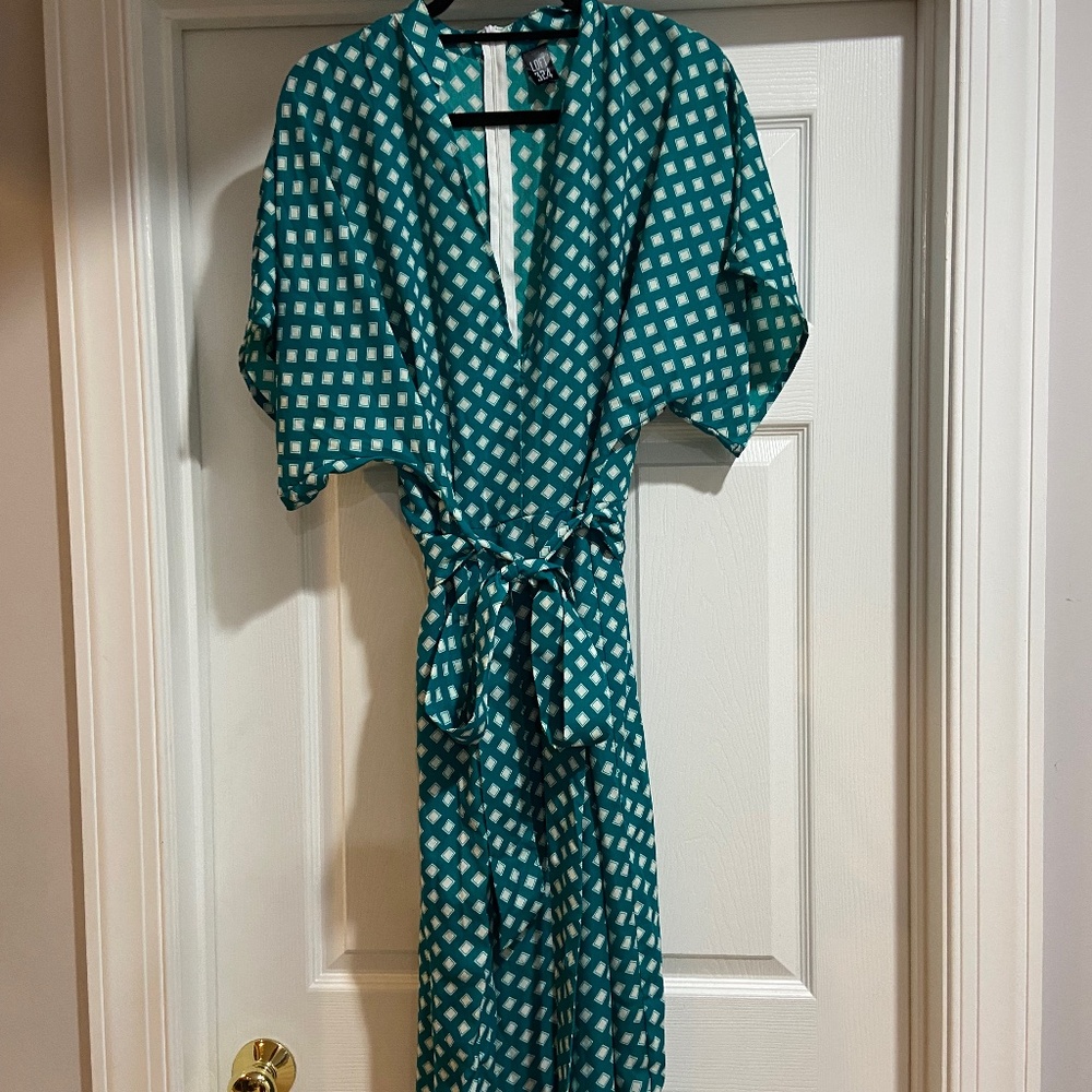 Loft234 Green Work Dress w/ Belt (NEVER WORN)